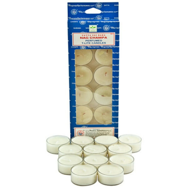 Nag Champa Perfumed T-Lite Candles 12piece