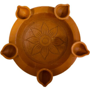 Pot with 5 Diyas and Space for Water 1stk