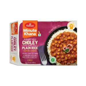 Purani Dilli ke Choley with Plain Rice (Combo Meal) 375g