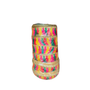 Multicolored clay Diya-Set small (6pc) (K15)