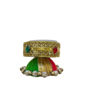 Multiplecolored-gold Diya small (K13)