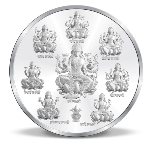 999 Silver Coin with Ashtalakshmi 10gms