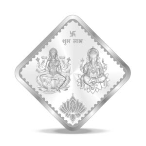 999 Silver Coin with Lakshmi & Ganesh 10gms